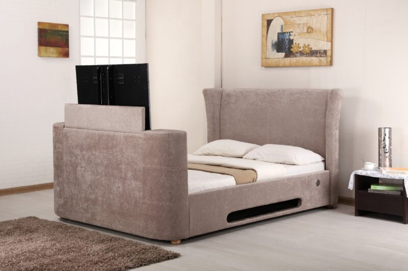 Mink Fabric Music and TV Bed