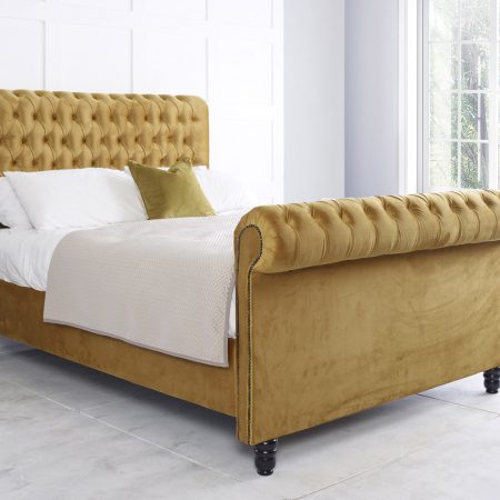 Serenity Sleigh Chesterfield Bed