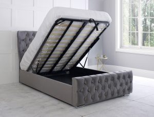 Kendall Wingback Bed Metal Gas Lift