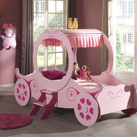 Pink Princess Carriage Bed