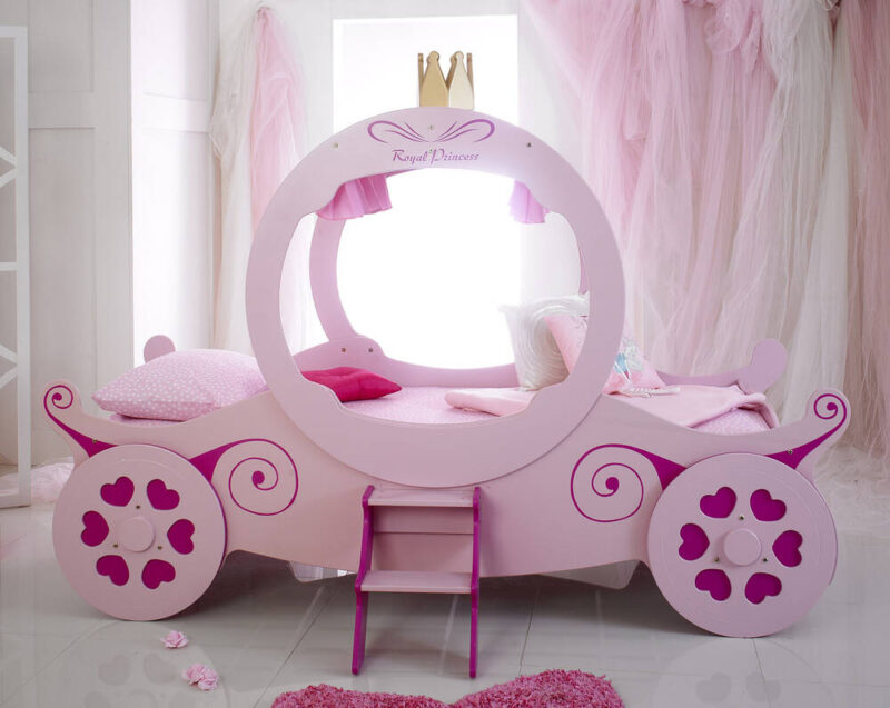 Pink Princess Carriage Bed