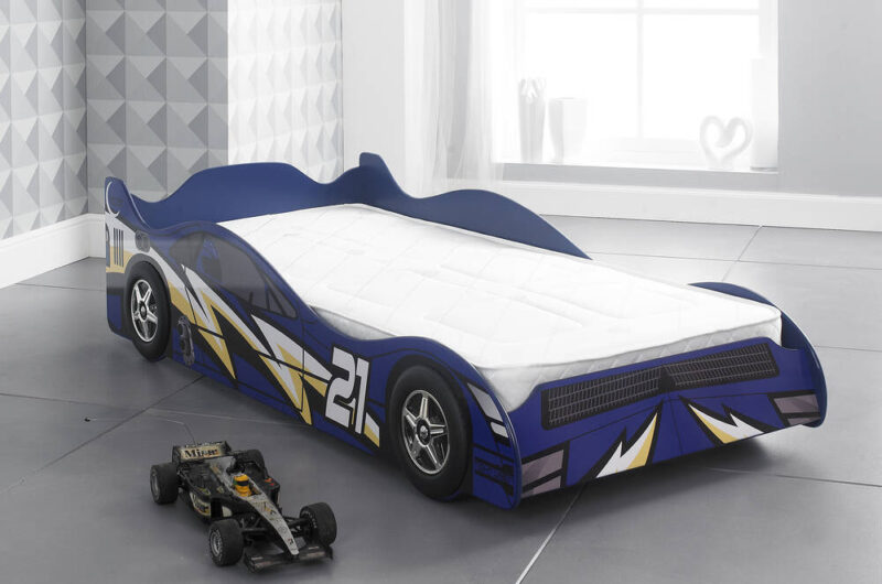 No21 Blue Racer Car Bed