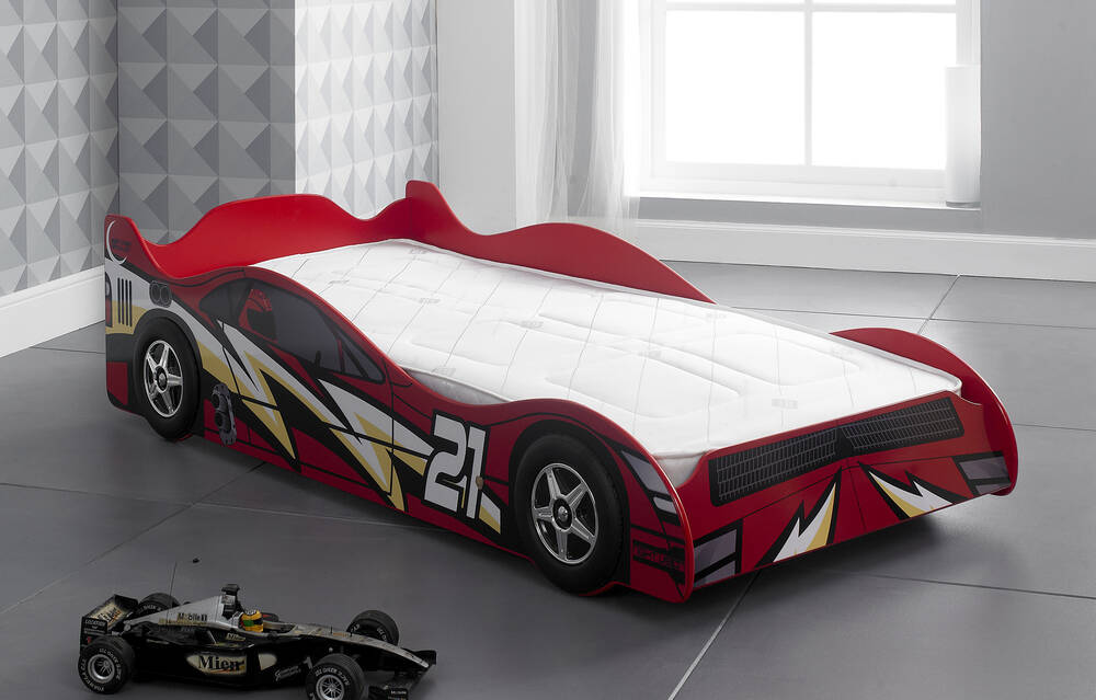 Wood One Size Red CAR BED SHOP Bed 