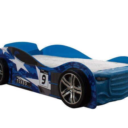 Blue Turbo Car Bed Full