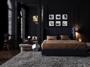Soft Black Bedroom