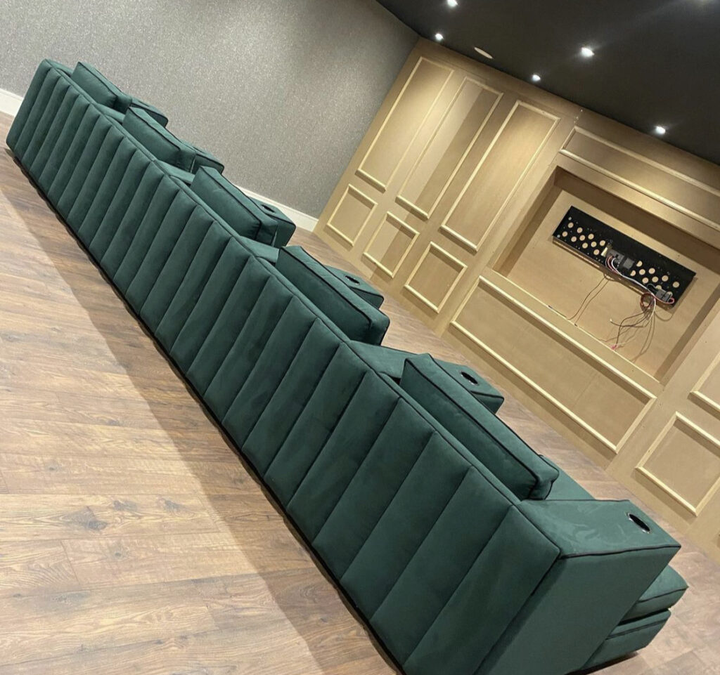 Bespoke Green Upholstered Sofa