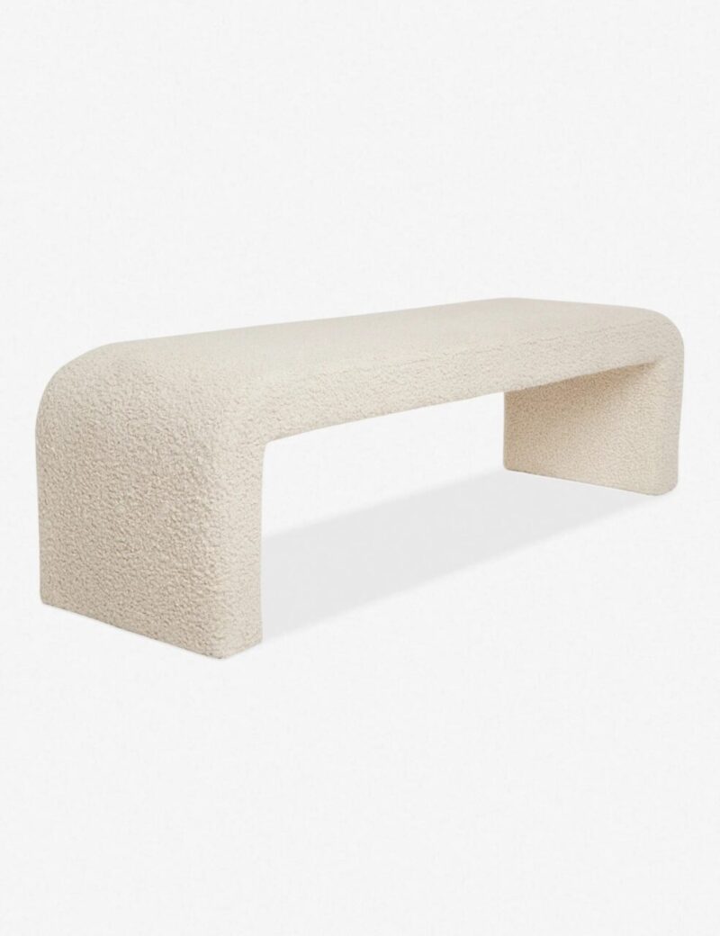Upholstered Boucle Bench 5